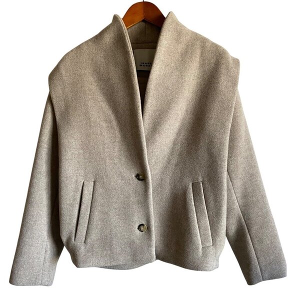 Isabel Marant Jackets & Blazers - Isabel Marant Drogo Jacket Size 34 | US Size 2 Sand Wool
